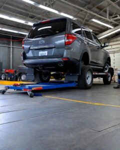 Fachgerechte Reparatur von LKW-Achsen und Bremsen im Certus Truckcenter Bodenheim.
